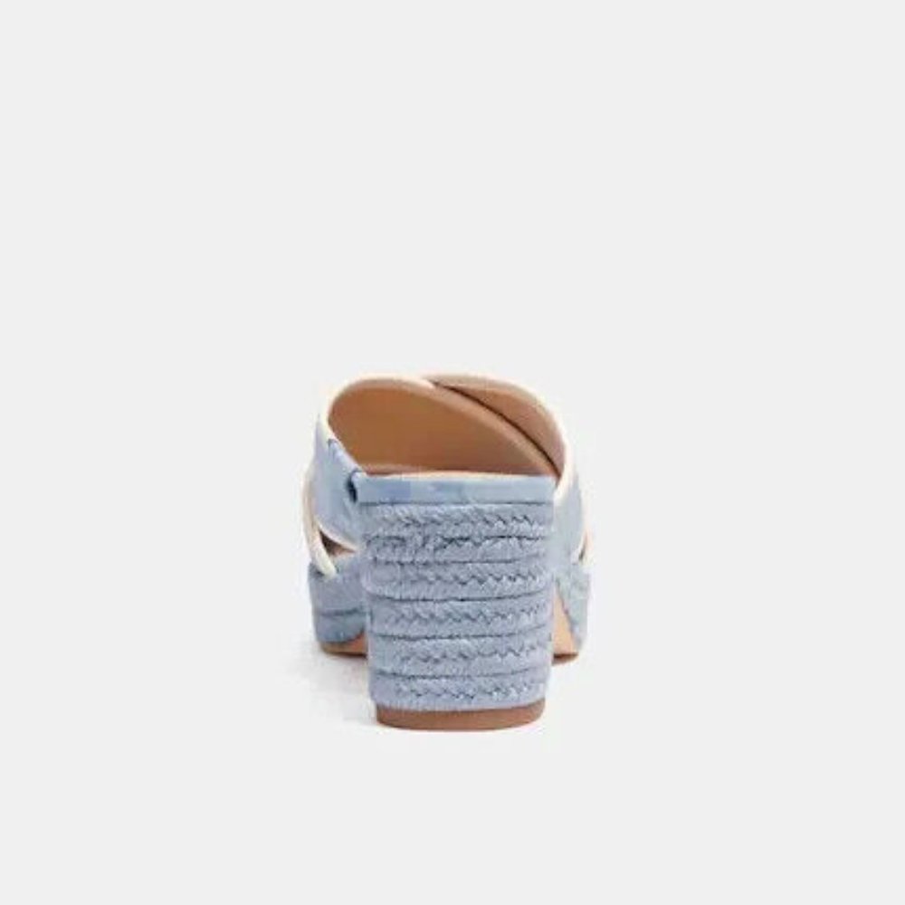 Coach Sloan Espadrille Sandals Chambray - Picture 4 of 5